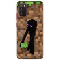 Lopard Samsung Galaxy A02S Uyumlu Kılıf PiXel (26) Tpu Silikon Kılıf Kahverengi MC