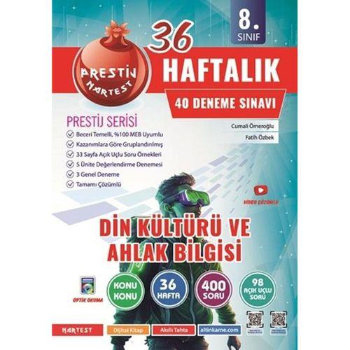 8. Sınıf Haftalık Din Kültürü Ve Ahlak Bilgisi Denemeleri Omega Nartest Yayınları