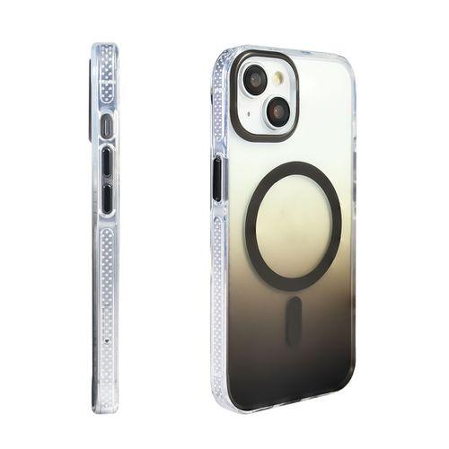 Apple iPhone 13 Kılıf M-safe Şarj Özellikli Transparan Renk Geçişli Zore Toros Kapak