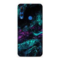 Huawei Y9 Prime 2019 Kılıf Dagilmis Murekkep Arka Kapak Silikon Koruma Full Koruyucu