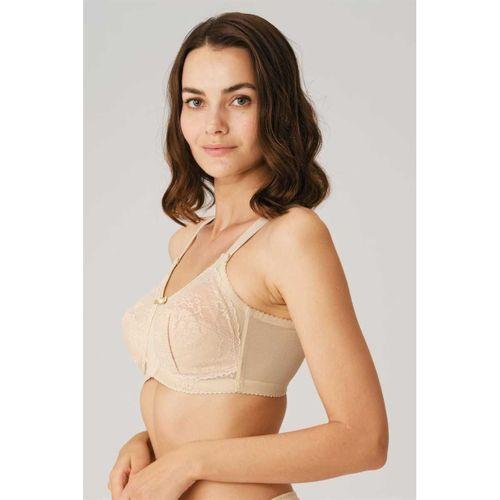 Kadın Balenli Desteksiz Dolgusuz Toparlayıcı Dantelli Küçültücü Sütyen