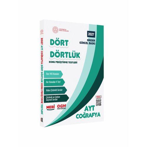 2027 YKS-AYT MEBİ-OGM Dört Dörtlük Coğrafya Pekiştirme Testi A4 Renkli Soru Bankası BASKI ÜCRETİ