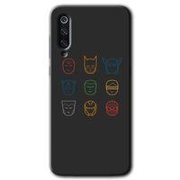 Potkal Hediye Fabrikası Xiaomi Mi 9 Kılıf HD Desen Baskılı Arka Kapak - Avengers Minimalism