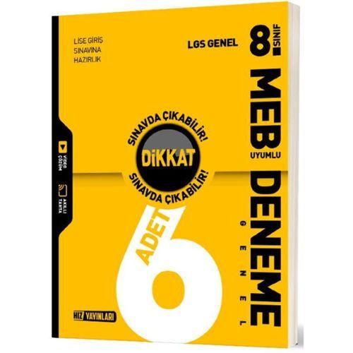 8. Sınıf LGS Genel 6 lı Deneme Hız Yayınları