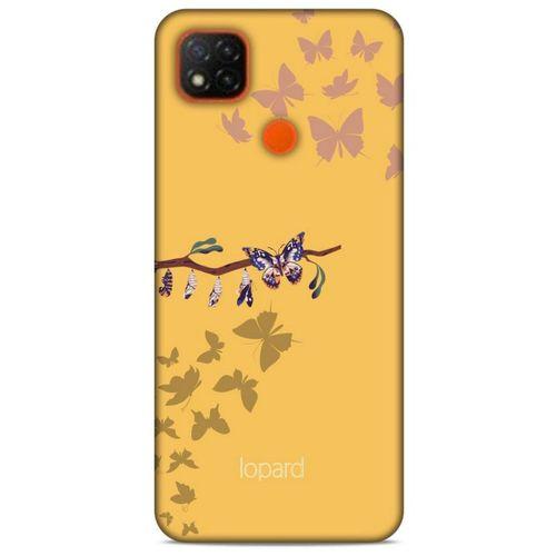 Xiaomi Redmi 9C Kılıf Kelebek Etkisi (46) Core Armor Kılıf Yeşil Sarı