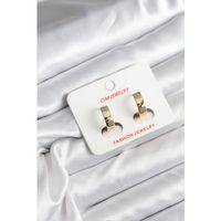 14K Gold Renk Kaplama CM Kadın Küpe