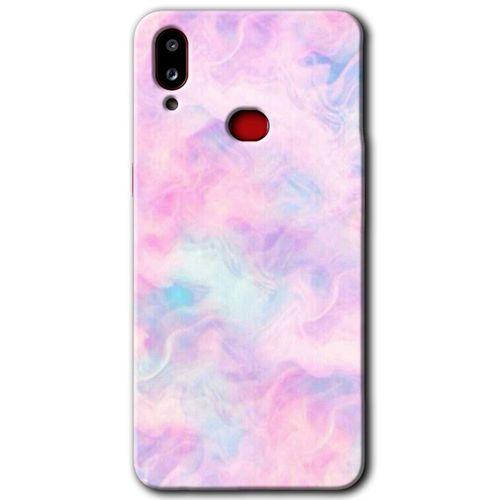 Potkal Hediye Fabrikası Samsung Galaxy A10s HD Baskılı Kılıf + 9D Tam Ekran Koruyucu - Pembe-Duman