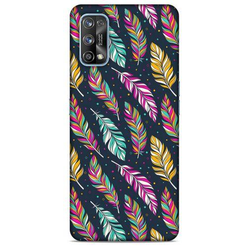 Oppo Realme 7 Pro Kılıf Desenli Özel Seri Tüyler (13) Silikon Kap