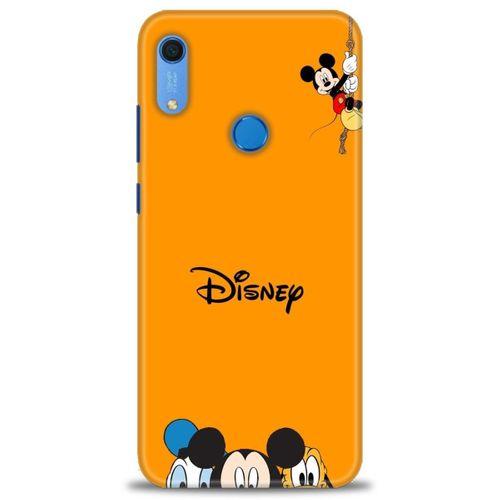 Huawei Y6S Kılıf HD Baskılı Kılıf - Turuncu Disney + Tam Ekran Koruyucu