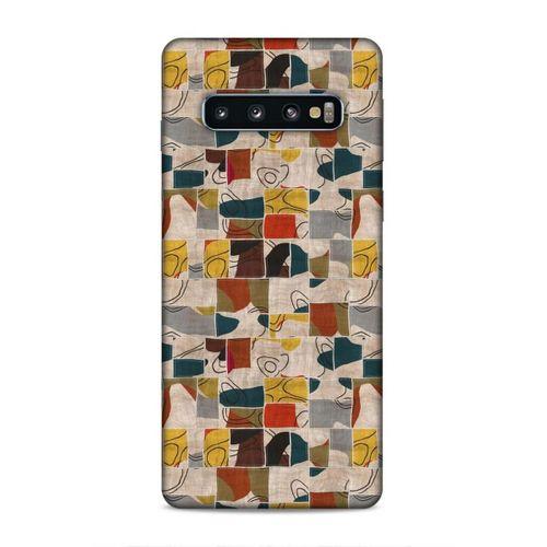 Samsung Galaxy S10 Uyumlu Kılıf Romans (9) Kılıf Sarı Lacivert