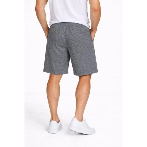 Erkek Pötikareli Şort – Beli Lastikli Bağcıklı, Cepli, Rahat Kesim Günlük Yazlık Şort - Füme