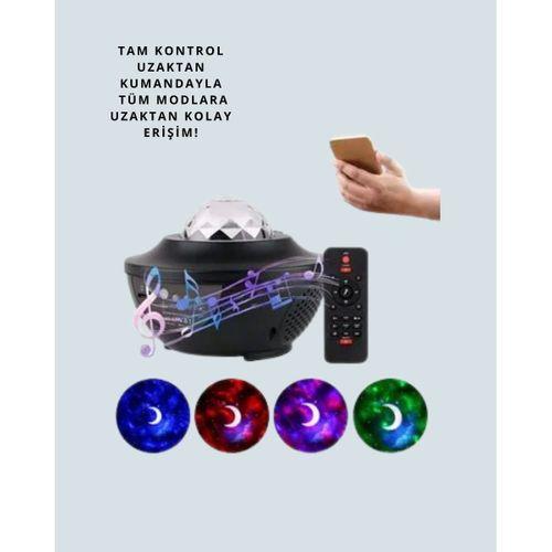 Bluetooth & Usb Müzik Çalar Gece Lambası – 50 m² Kapsama, Uzaktan Kumanda