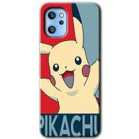 Reeder S19 Max Pro Kılıf HD Desen Baskılı Arka Kapak - Pikaçhu