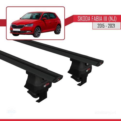 Skoda Fabia III (NJ) 2015-2021 Arası ile uyumlu ACE-4 Ara Atkı Tavan Barı SİYAH