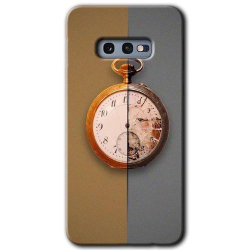Samsung Galaxy S10e Kılıf HD Desen Baskılı Arka Kapak + Temperli Cam - Clocks Artwork