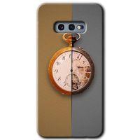 Samsung Galaxy S10e Kılıf HD Desen Baskılı Arka Kapak + Temperli Cam - Clocks Artwork