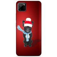 Oppo Realme C11 Kılıf Köpek Kıyafetleri (23) Ultra Koruma Kılıfı French Bulldog Bere