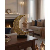 3d Hilal Yıldız Dekor 23x23 Cm Ramazan Özel Masa Üstü Süs