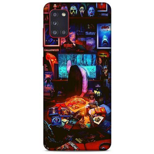 Retro (30) Desen Silicone Case Renkli Samsung Galaxy A31 Kılıf