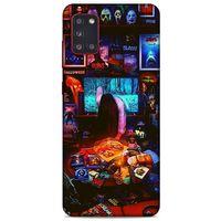 Retro (30) Desen Silicone Case Renkli Samsung Galaxy A31 Kılıf
