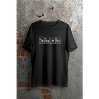 24 Kasım Kimya Öğretmeni Hediyesi Baskılı Bisiklet Yaka T-shirt - Beyaz
