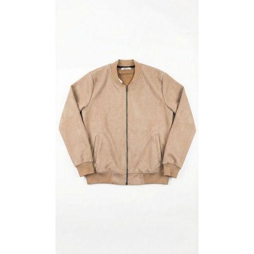 Erkek Scuba Süet Kumaş Bomber Hırka