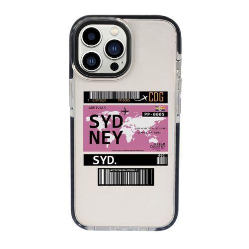 iPhone 13 Pro Sydney Ticket Candy Bumper Darbe Emci Silikonlu Telefon Kılıfı