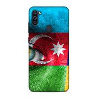 Samsung Galaxy M11 Uyumlu Kılıf Azarbaijan (42) Rugged Armor Kılıf Göz Bayrak