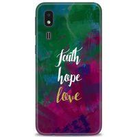 Samsung Galaxy A2 Core Kılıf HD Baskılı Kılıf - Faith Hope Love + Tam Ekran Koruyucu