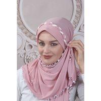 Fırfırlı Hazır Şal  Pudra