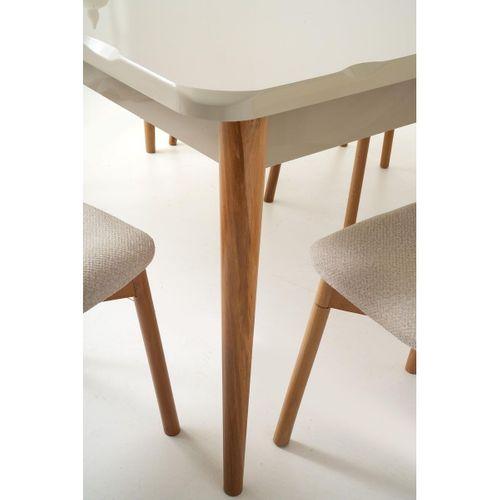 Duru Paris Mdf Lak Panel Açılır Yemek Masa Takımı 90x160