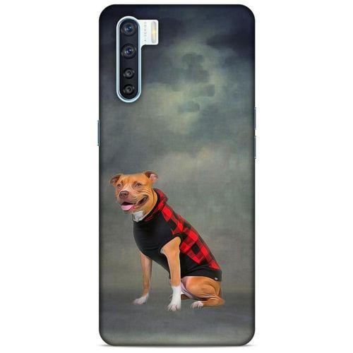 Oppo A91 Kılıf Köpek Kıyafetleri (31) TPU Kılıf Pitbull Yelek