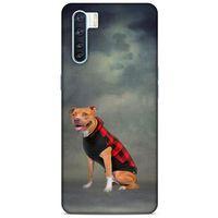 Oppo A91 Kılıf Köpek Kıyafetleri (31) TPU Kılıf Pitbull Yelek