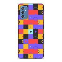 Samsung Galaxy M52 Uyumlu Kılıf Insomnia (37) Silicone Cover Mor Sarı