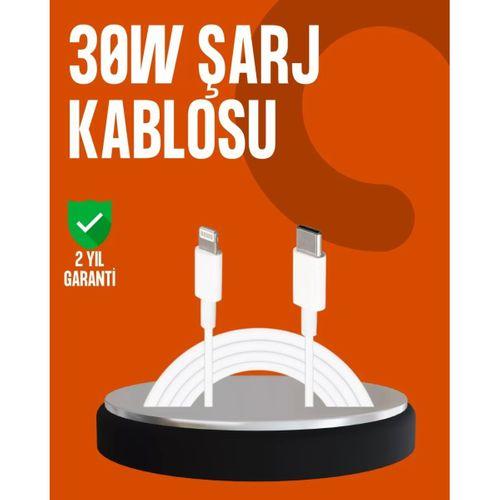 30w Type-c Lightning Hızlı Şarj Kablosu 1.2m İphone Uyumlu