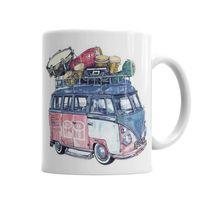 Volkswagen Bus Kupa Bardak Porselen