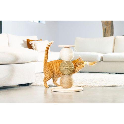 Beeztees DBL Kedi Tırmalama ve Oyuncağı, 34x34x47,5cm