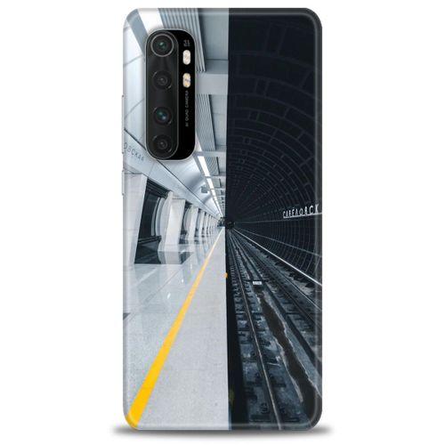 Xiaomi Mi Note 10 Lite Kılıf HD Baskılı Kılıf - Metro Station + Tam Ekran Koruyucu