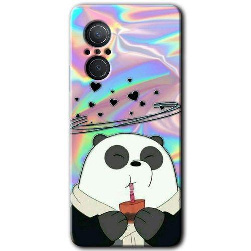 Huawei Nova 9 SE HD Baskılı Kılıf + 9D Tam Ekran Koruyucu - Milkshake Panda