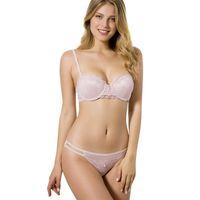 Le Jardin 5050-B Destekli-Balenli Voleta Jakarlı Straples Sütyen Takımı