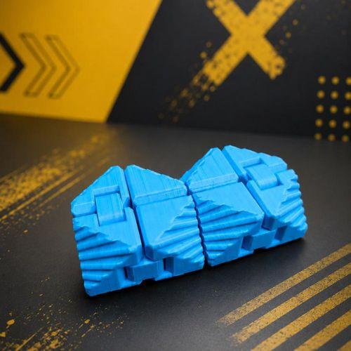 Sonsuzluk Küpü (Infinity Cube) Üçgen Açık Mavi Stres Oyuncağı