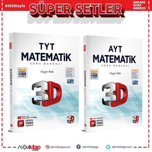 3D TYT ve AYT Matematik Seti 2 Kitap