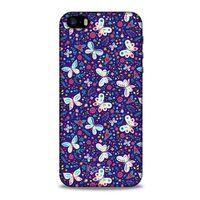 Apple iPhone SE Kılıf Kelebek Etkisi (3) Kapak Kırmızı Lacivert