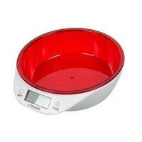 Crown Dijital Lüks Kefeli Mutfak Terazisi 5 Kg Çıkarılabilir Ölçü Kabı Terazi Tartı Gram