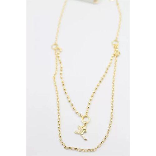 Dorika Zincir Melek Kolye - Altın