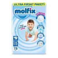 Molfix Molfix Bebek Bezi Ultra Fırsat Paketi 5 Beden 11-18 Kg 78 Adet