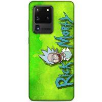 Samsung Galaxy S20 Ultra Uyumlu Kılıf Rick And Morty (12) Koruyucu Silikon Space Cruiser / Car