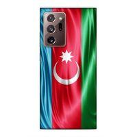 Samsung Galaxy Note 20 Ultra Uyumlu Kılıf Azarbaijan (36) Glitter Kılıf Tam Bayrak