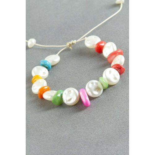 Kırık Doğaltaş İnci Bileklik