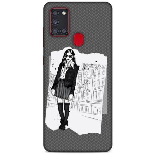 Sokak Modası 67 Samsung Galaxy A21s Kılıf Desenli Silikon
